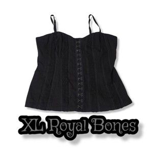 Vintage Royal bones Tripp nyc corset black XL
